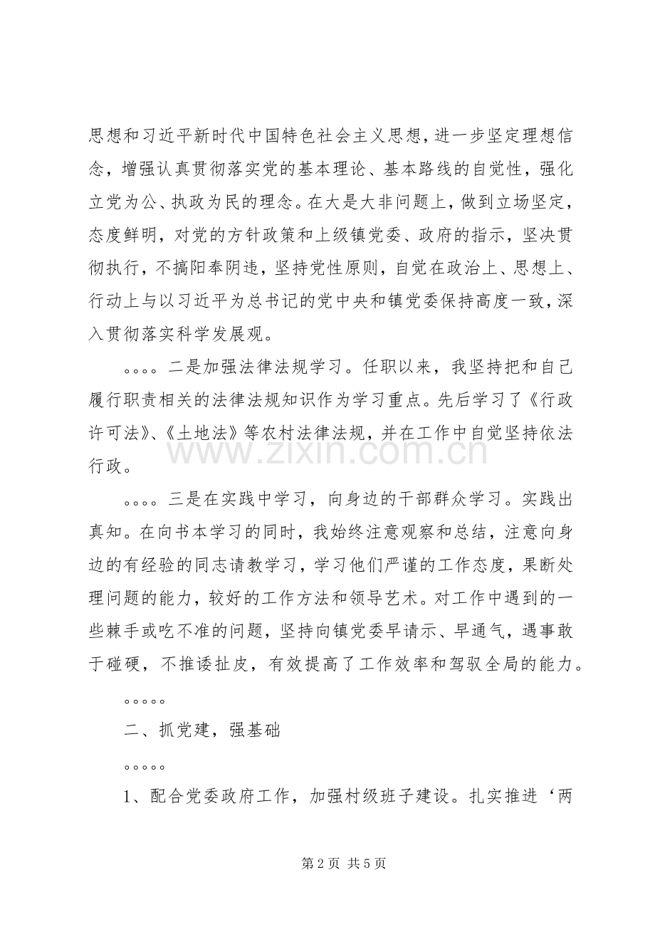 XX年度村党组织书记党建工作述职报告.docx_第2页