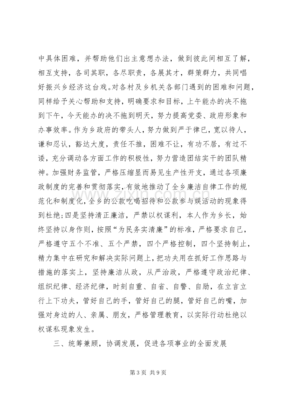 乡长年终述职述廉报告.docx_第3页