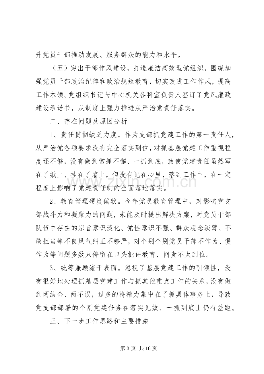 党支部书记XX年抓党建工作述职报告三篇.docx_第3页