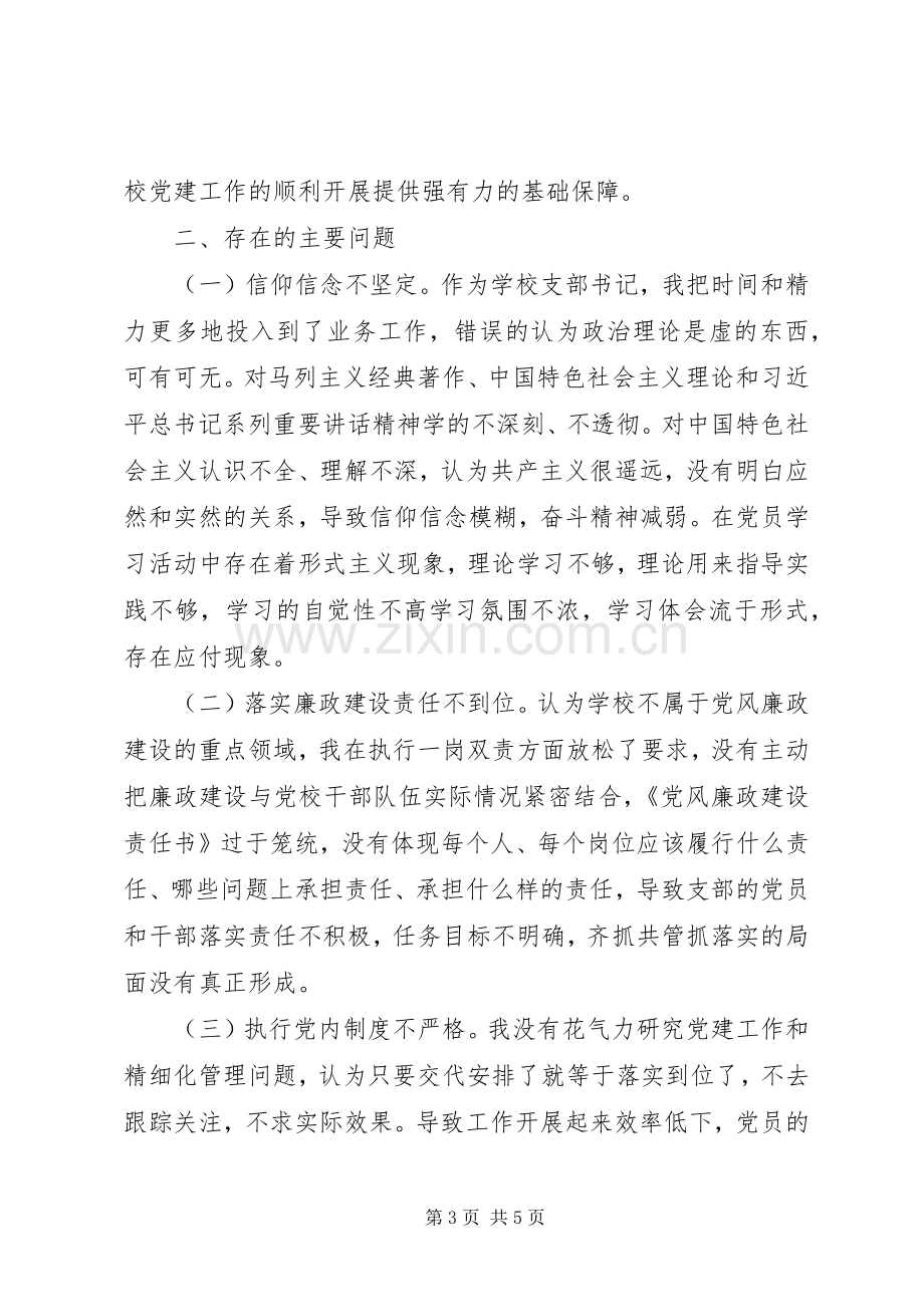 学校长“学校党支部书记抓党建述职报告”（党支部书记述职555）.docx_第3页