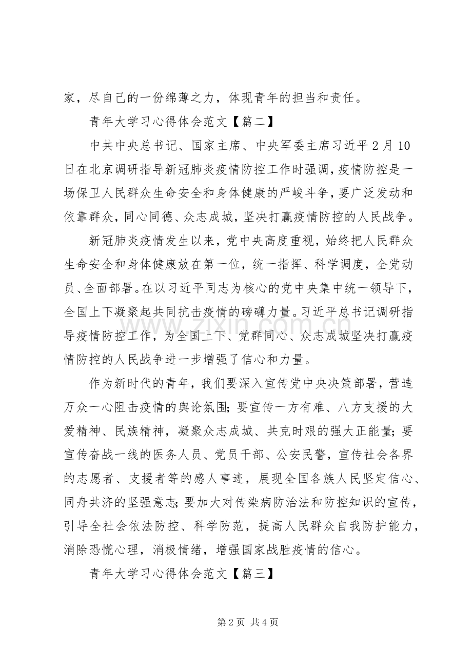 青年大学习心得体会范文.docx_第2页