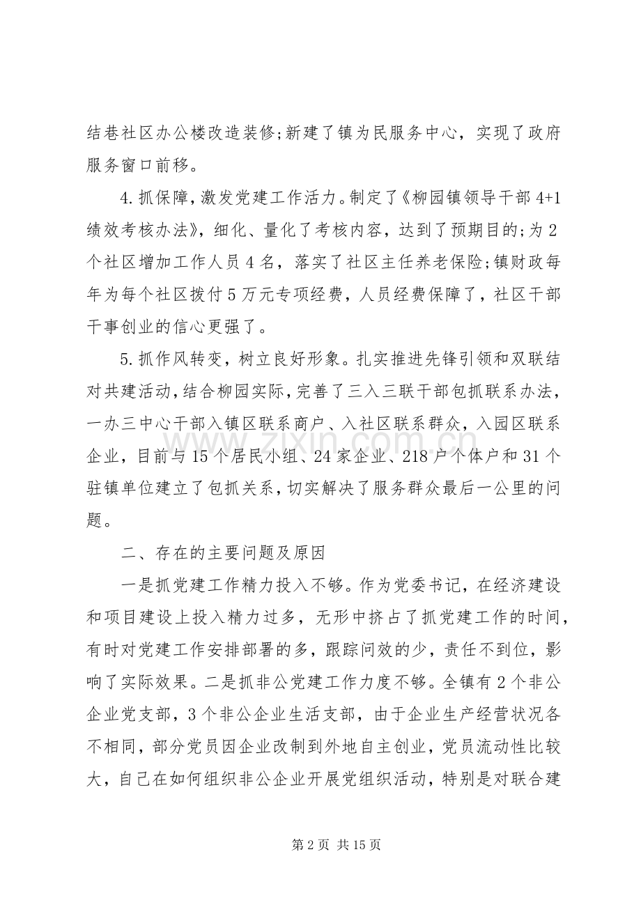 20XX年村支书党建工作述职报告.docx_第2页