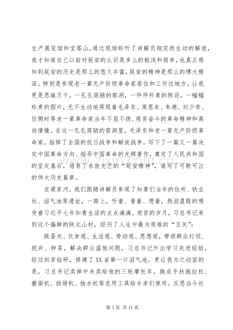 再学延安精神心得体会三篇.docx_第3页