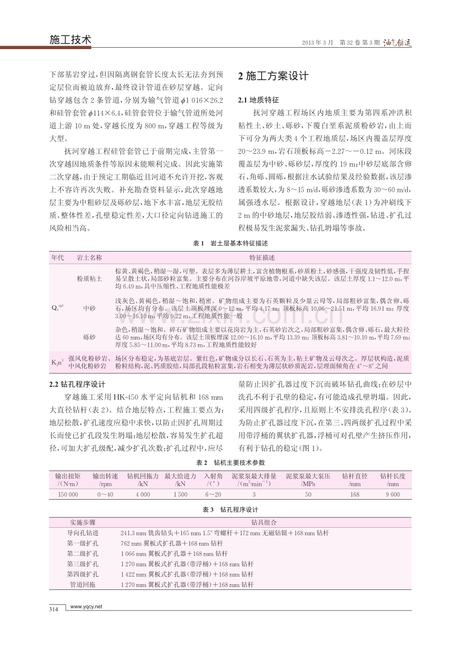 中粗砂地层大型定向穿越工程施工工艺 - 副本 - 副本.pdf_第2页