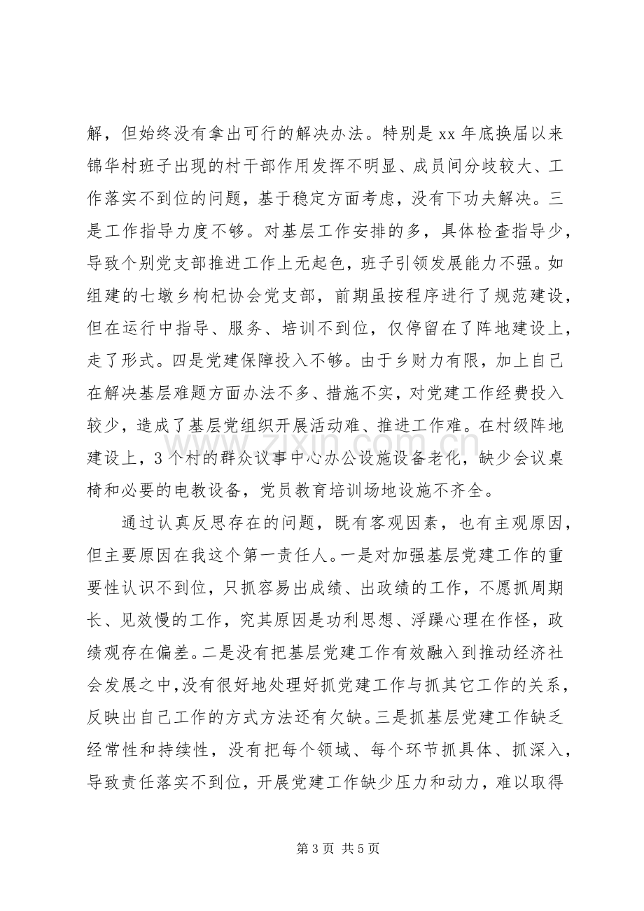 20XX年乡镇党委书记基层党纪党建工作述职报告范文.docx_第3页