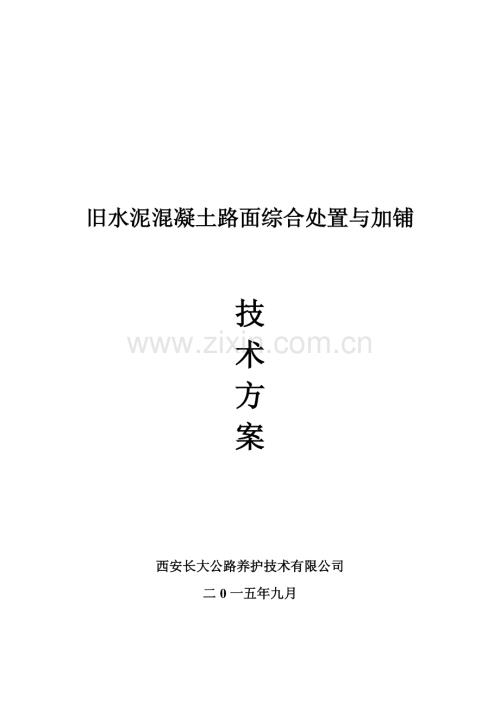 旧水泥混凝土路面综合处置改造及加铺技术方案.pdf