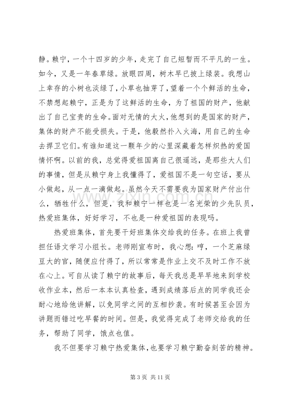 心中的那一团火赖宁读后感.docx_第3页