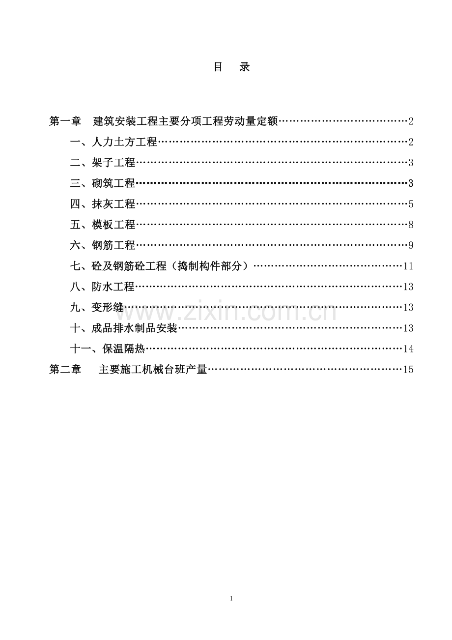 四川省建筑工程劳动量定额、时间定额和主要施工机械台班产量定额 4.doc_第2页