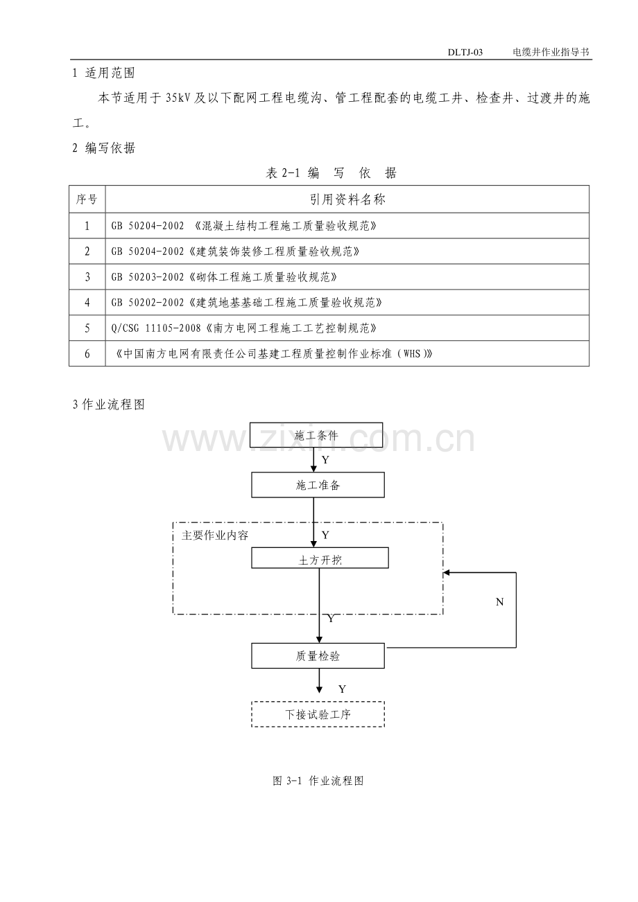 电缆井作业指导书.doc_第1页