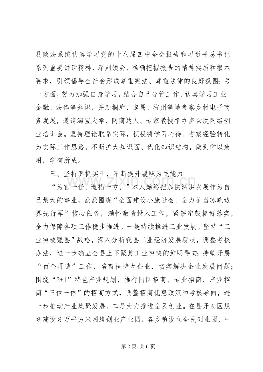 县委副书记、政法委书记述职报告.docx_第2页