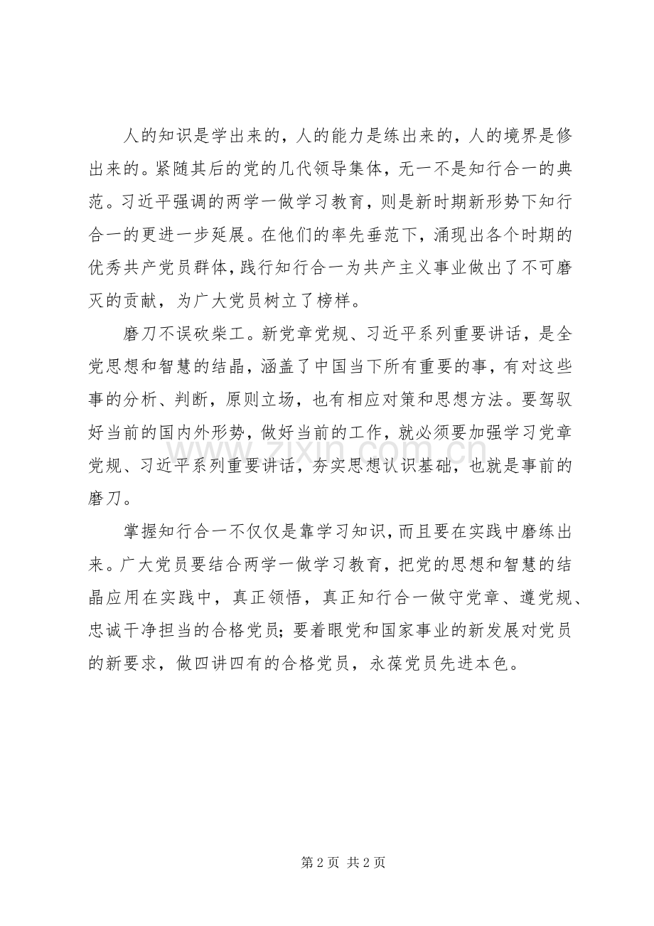 两学一做心得体会：践行“两学一做”永葆党员先进本色.docx_第2页