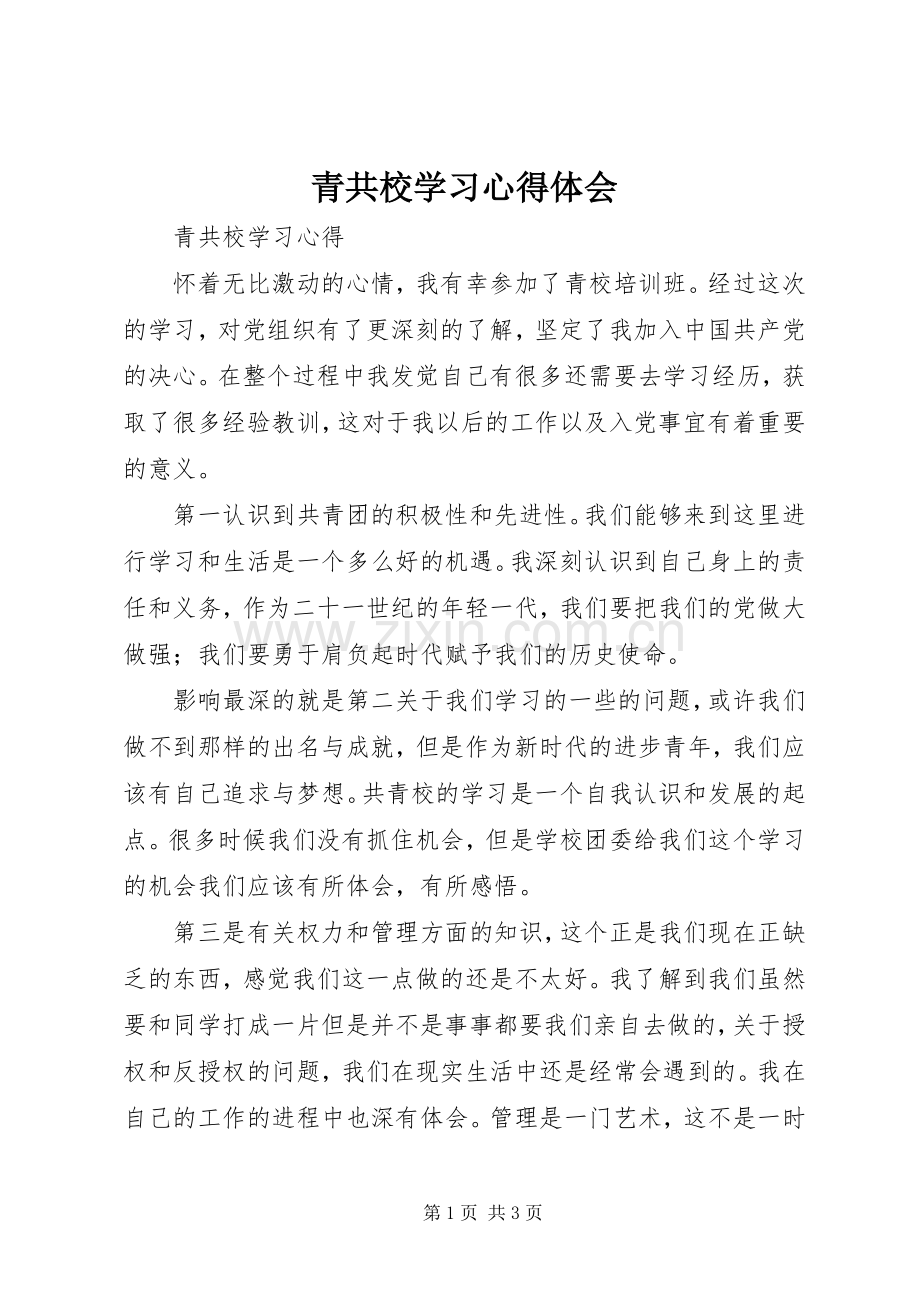 青共校学习心得体会.docx_第1页