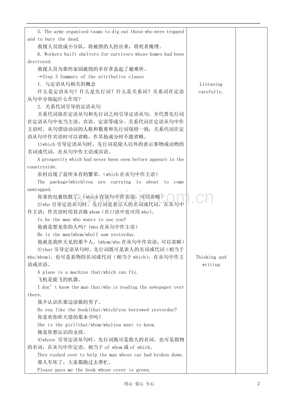 山东省2012高中英语-Unit4-Earthquakes六教案-新人教版必修1.doc_第2页