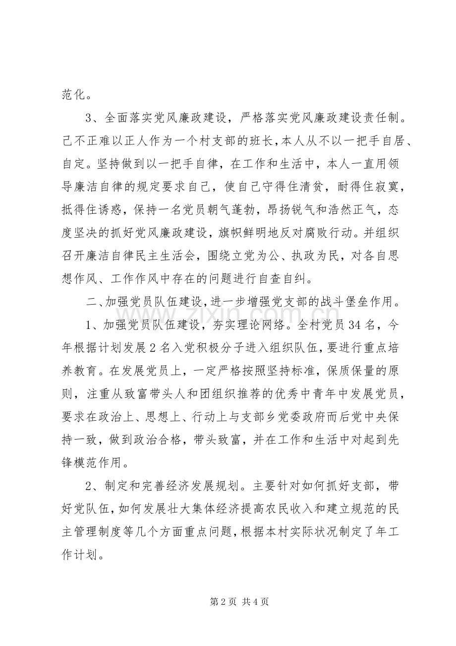 XX年村党建述职报告范文.docx_第2页