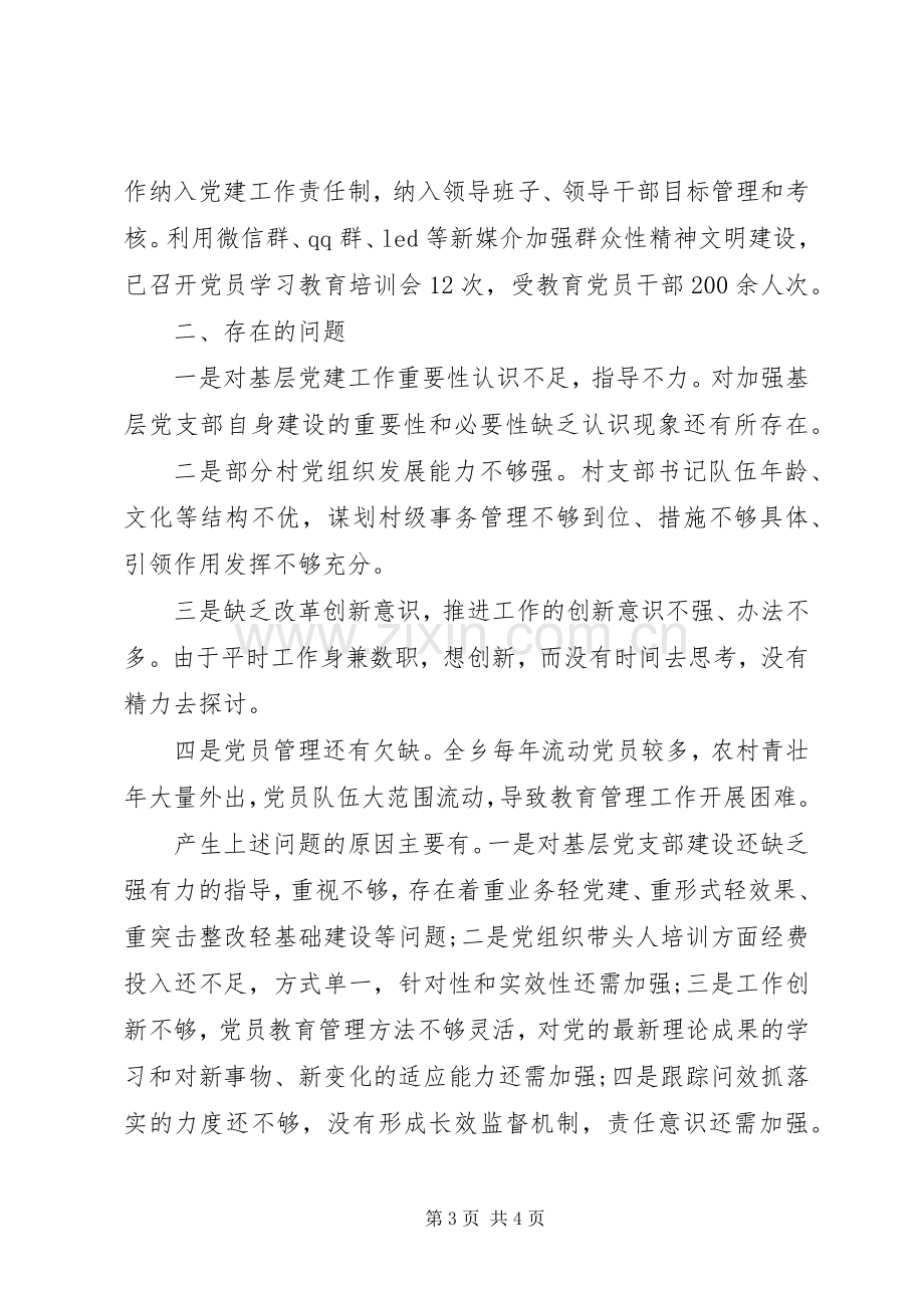 乡镇党委书记XX年度党建述职报告.docx_第3页