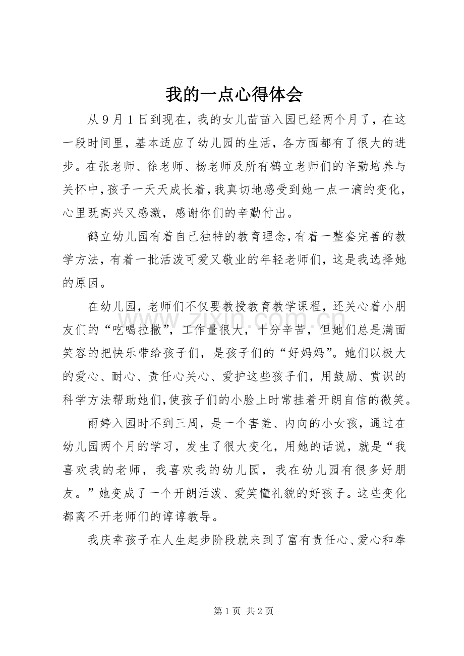 我的一点心得体会.docx_第1页