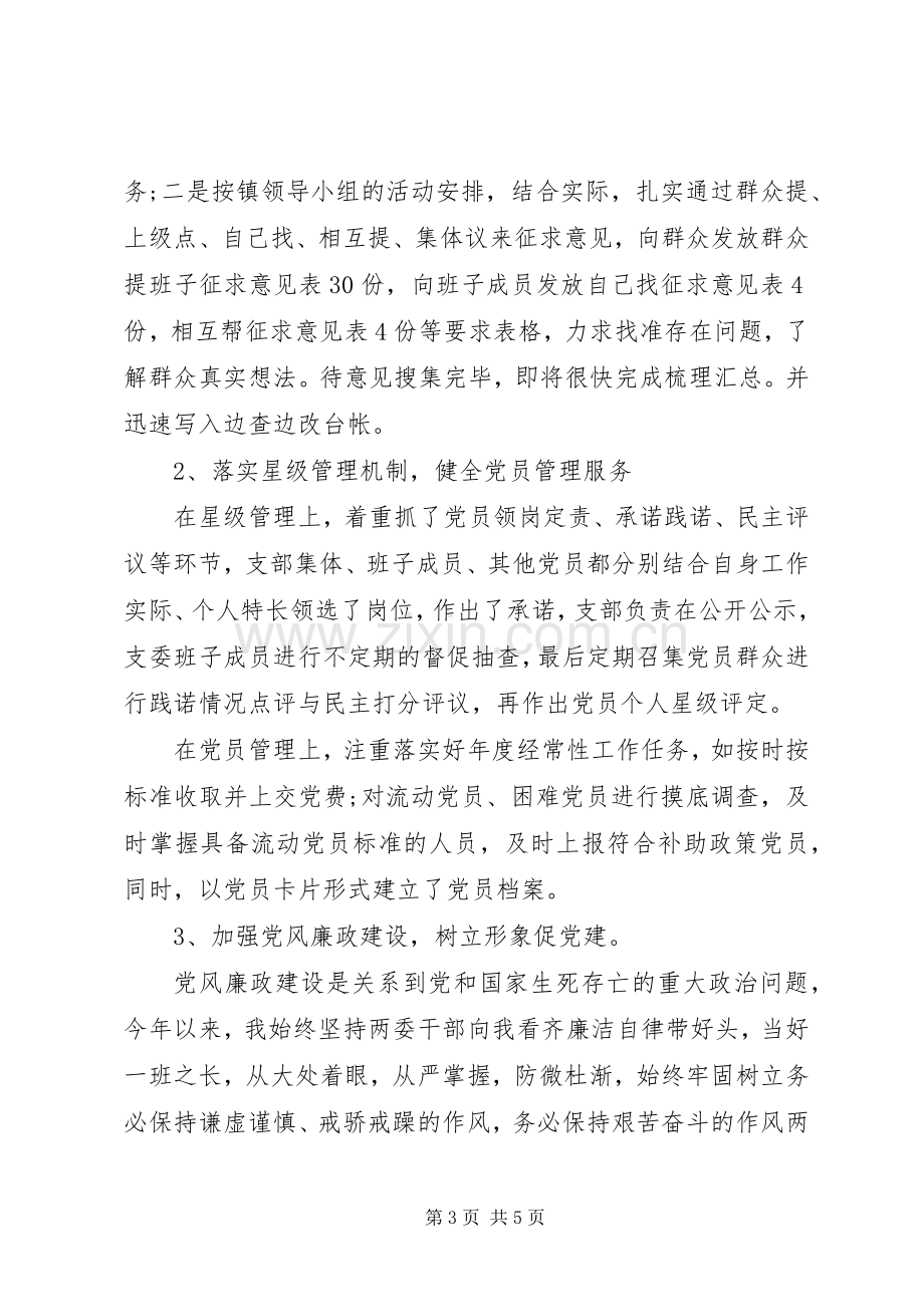 XX年村党支部书记半年述职述廉报告范文.docx_第3页