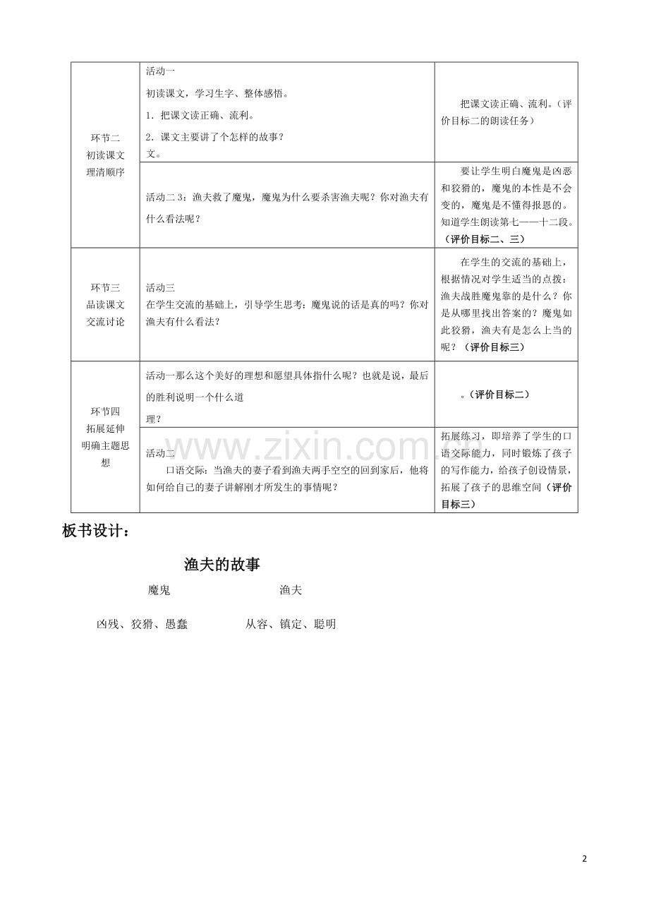 《渔夫的故事》教学设计.docx_第2页