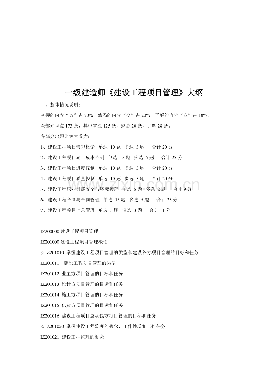 建设工程项目管理考试要点概述.docx_第1页