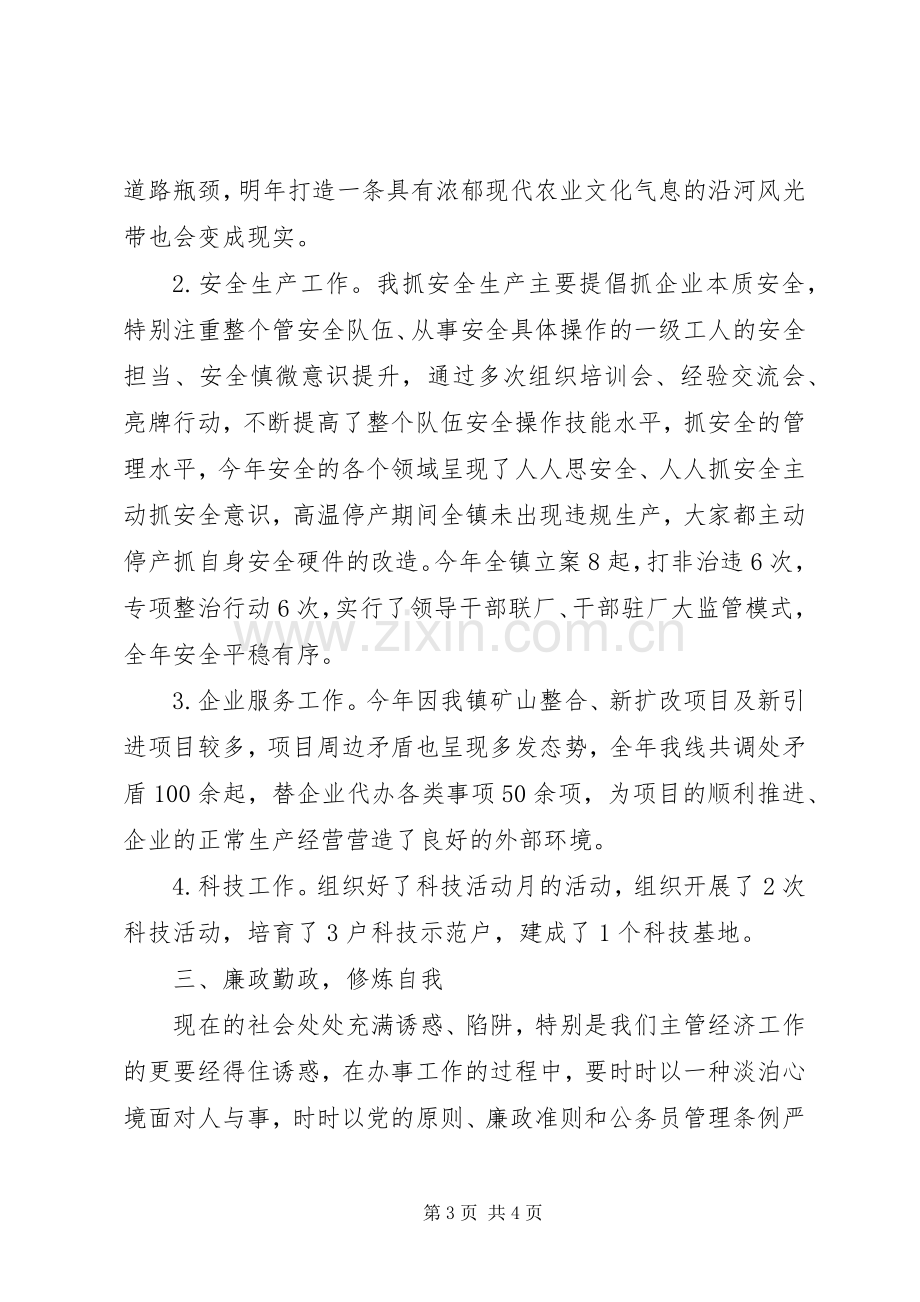 分管经济副镇长述职报告.docx_第3页