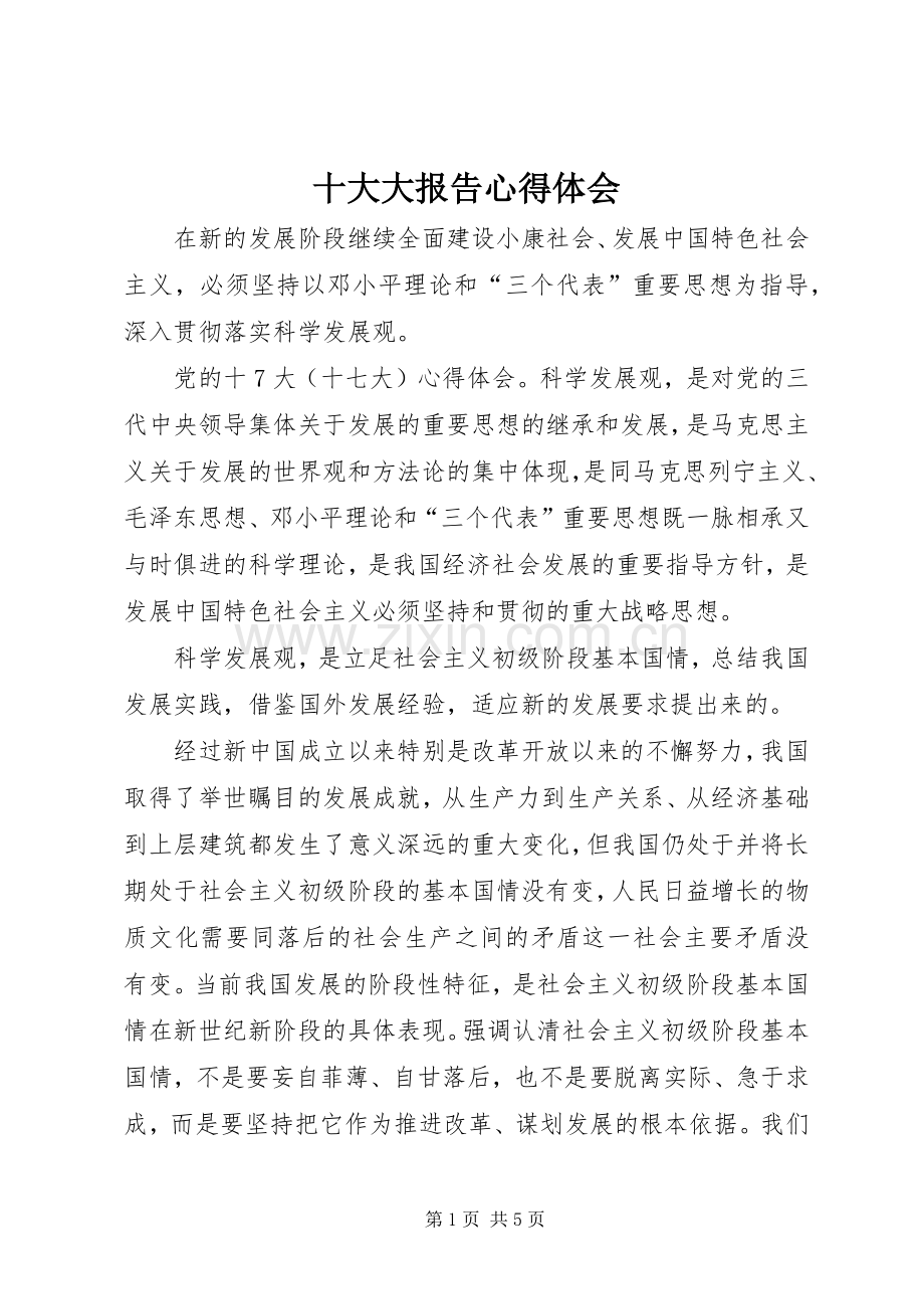 十大大报告心得体会.docx_第1页