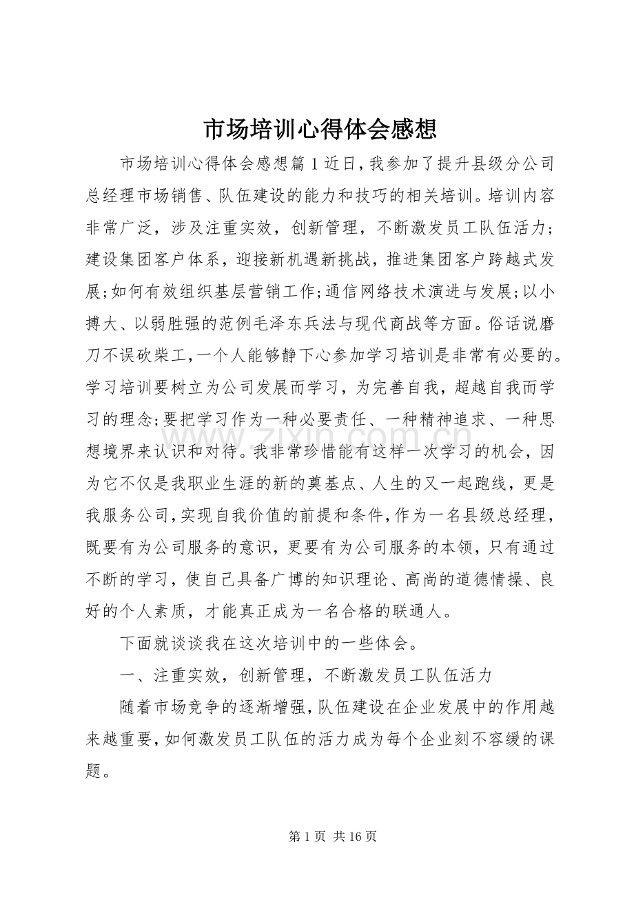 市场培训心得体会感想.docx_第1页