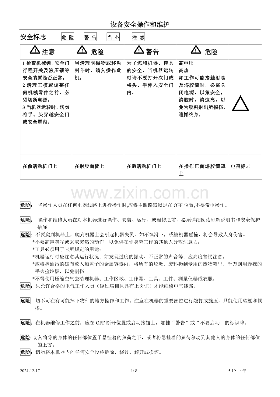 安全警示标志.doc_第1页