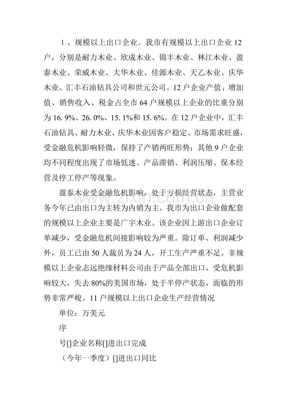 金融危机对我市经济的影响及对策.doc_第2页