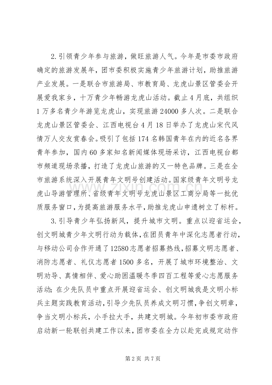 共青团市委述职报告.docx_第2页