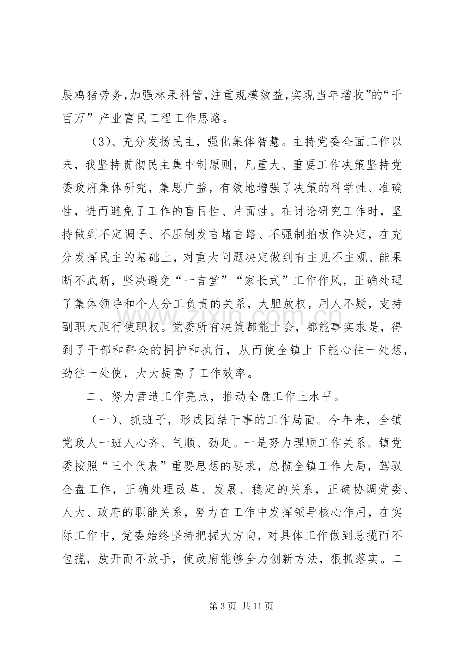 乡镇党委书记述职报告3-镇党委书记述职报告.docx_第3页