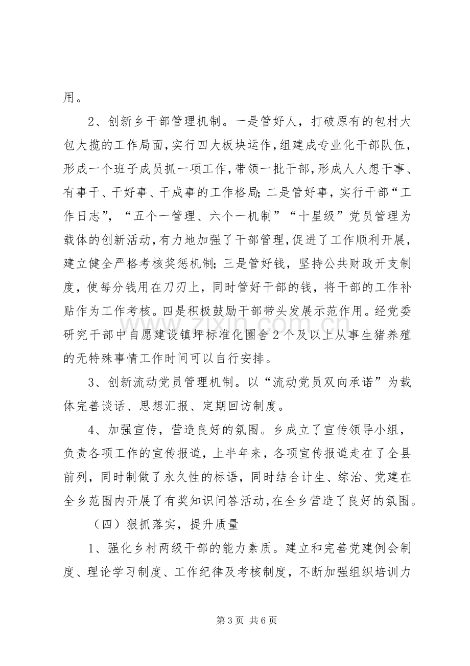 半年党建工作述职报告五.docx_第3页