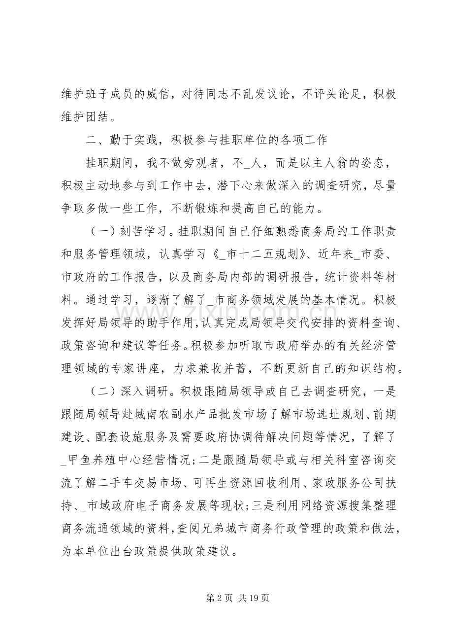 公司挂职工作心得多篇.docx_第2页