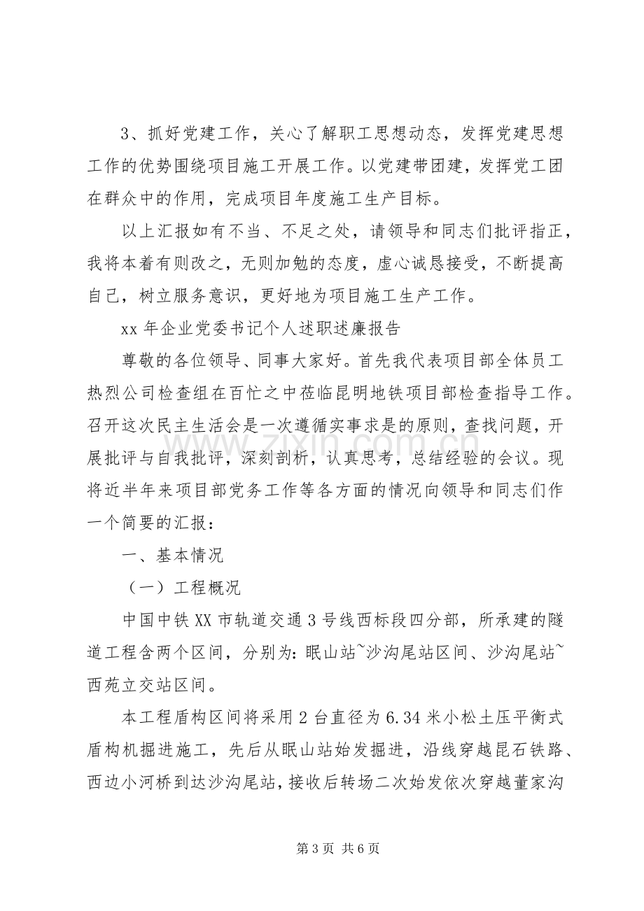 20XX年企业党委书记个人述职述廉报告范文.docx_第3页