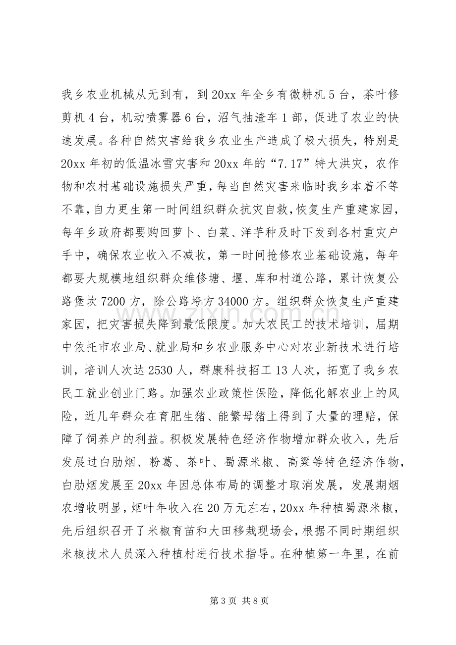 乡镇领导届终述职报告.docx_第3页