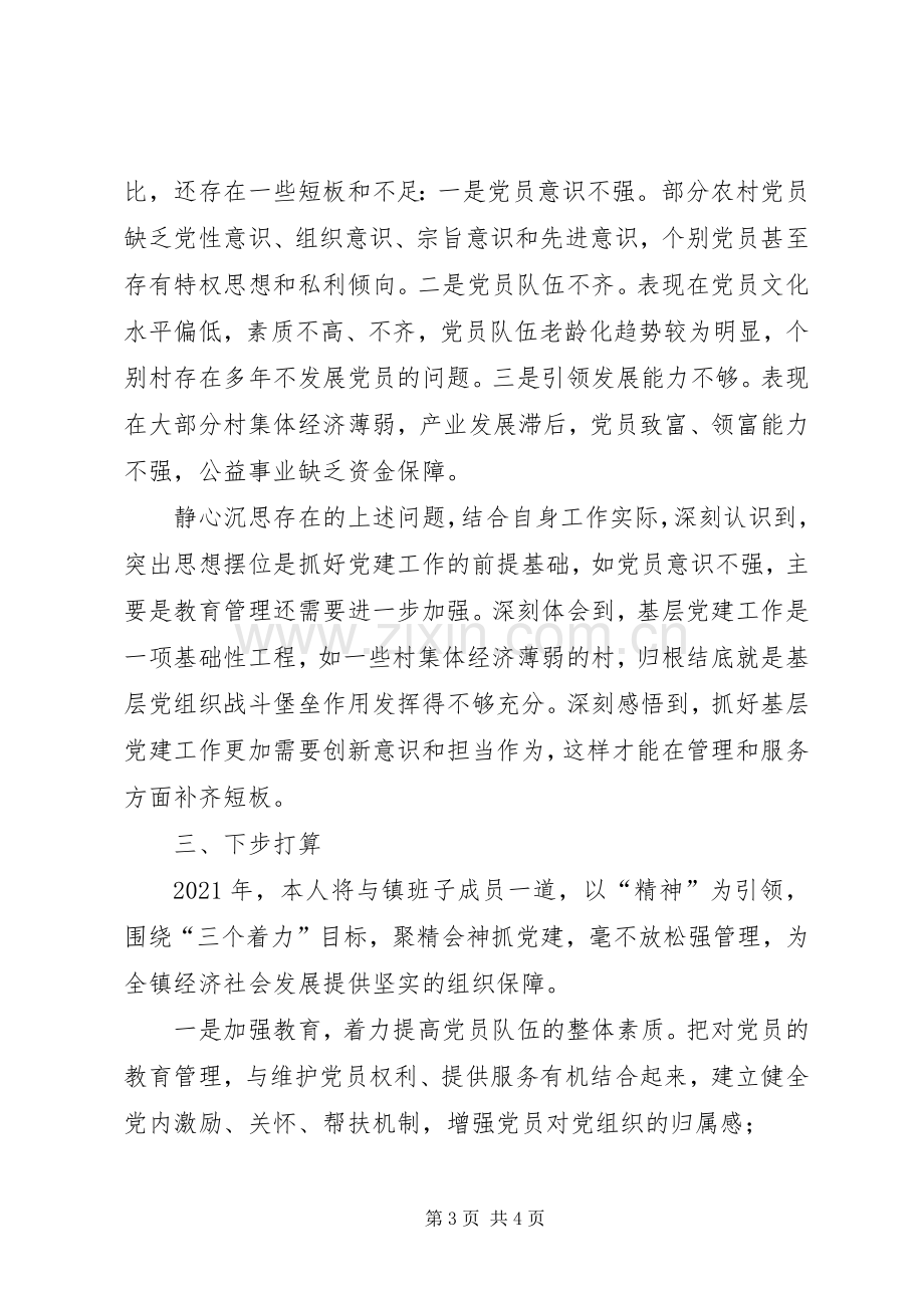 XX年乡镇领导抓基层党建工作述职报告.docx_第3页