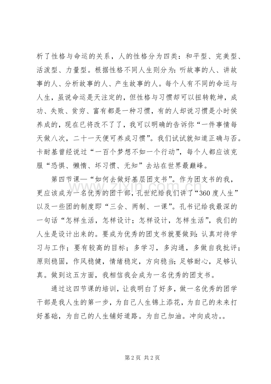 大学班团干部培训的学习心得.docx_第2页