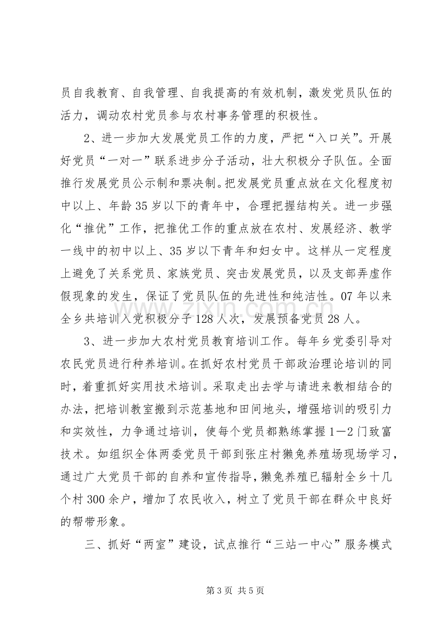 乡党委基层组织建设个人述职报告.docx_第3页