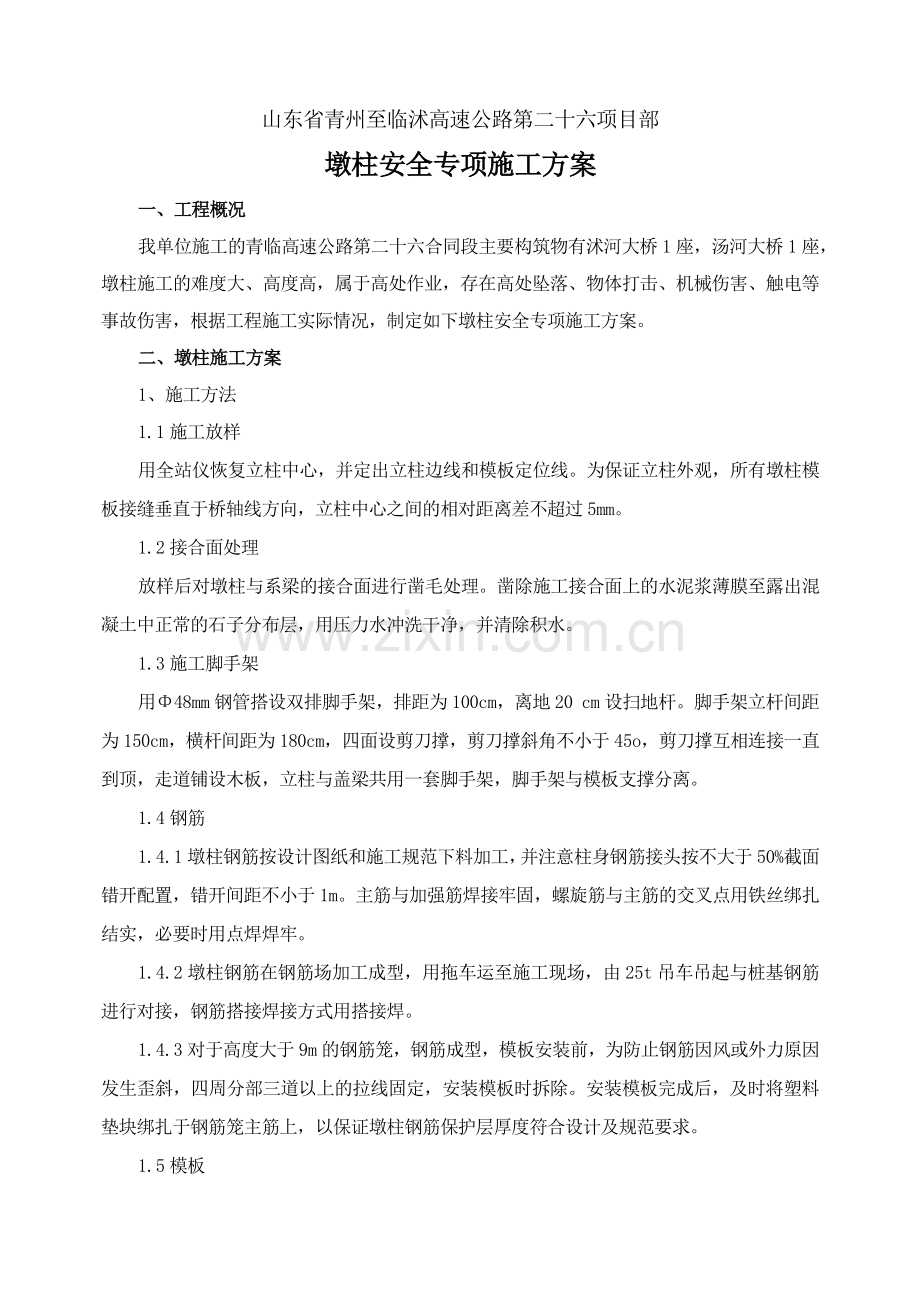 墩柱安全施工专项方案.docx_第2页