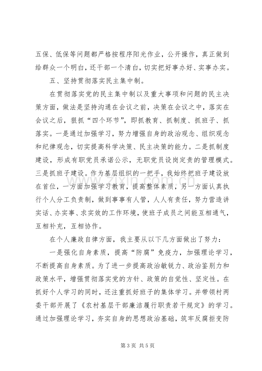 村党支部书记20XX年述职报告.docx_第3页