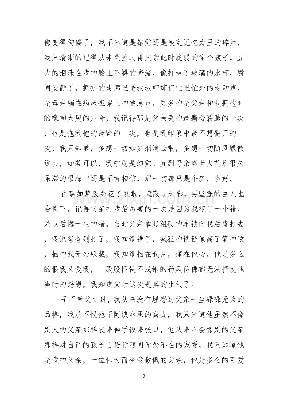 有关父亲节的演讲稿集锦七篇.docx_第2页