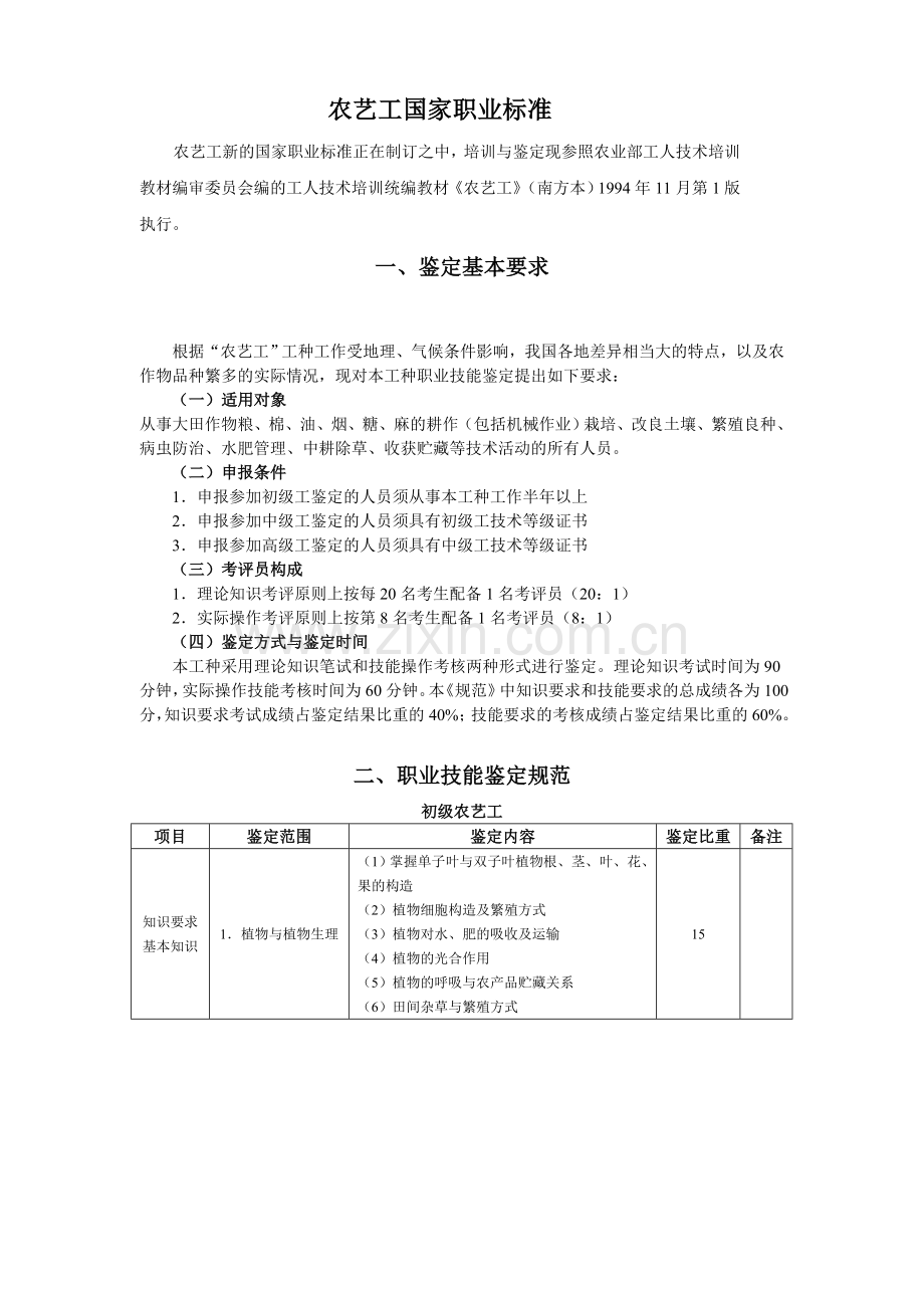 农艺工国家职业标准.doc_第1页