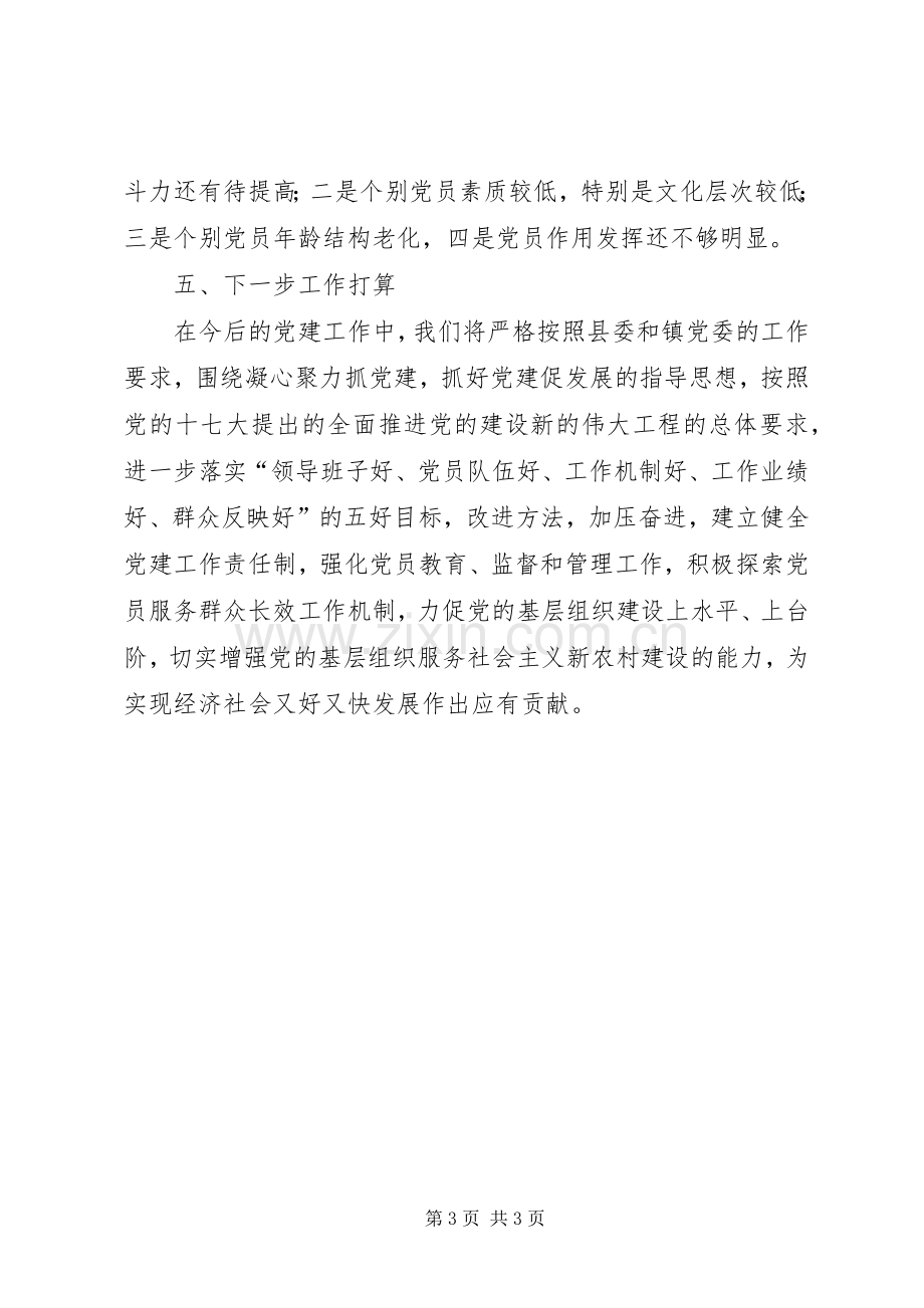 村党支部书记党建工作个人述职报告（二）.docx_第3页