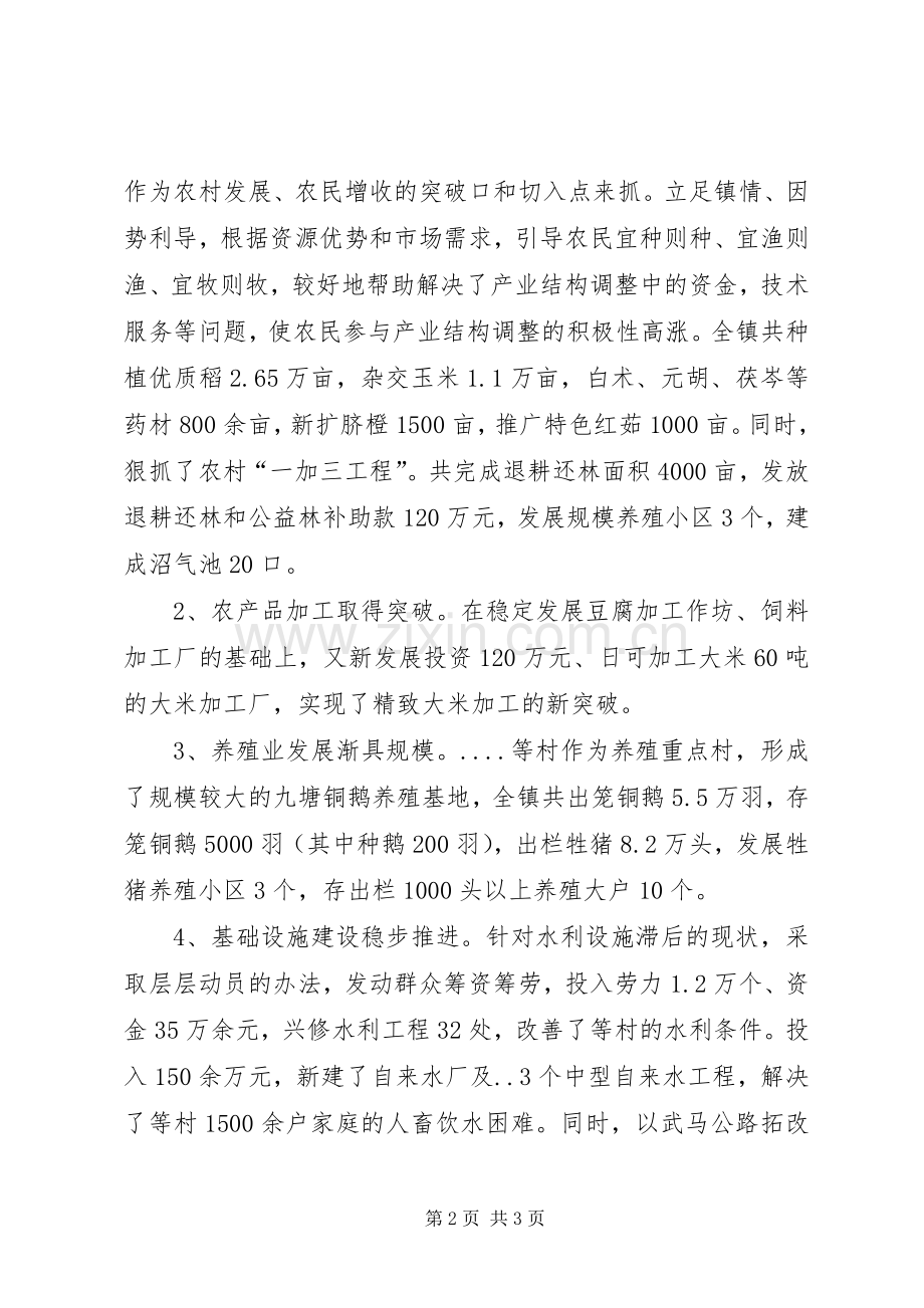 副镇长XX年述职报告范文.docx_第2页