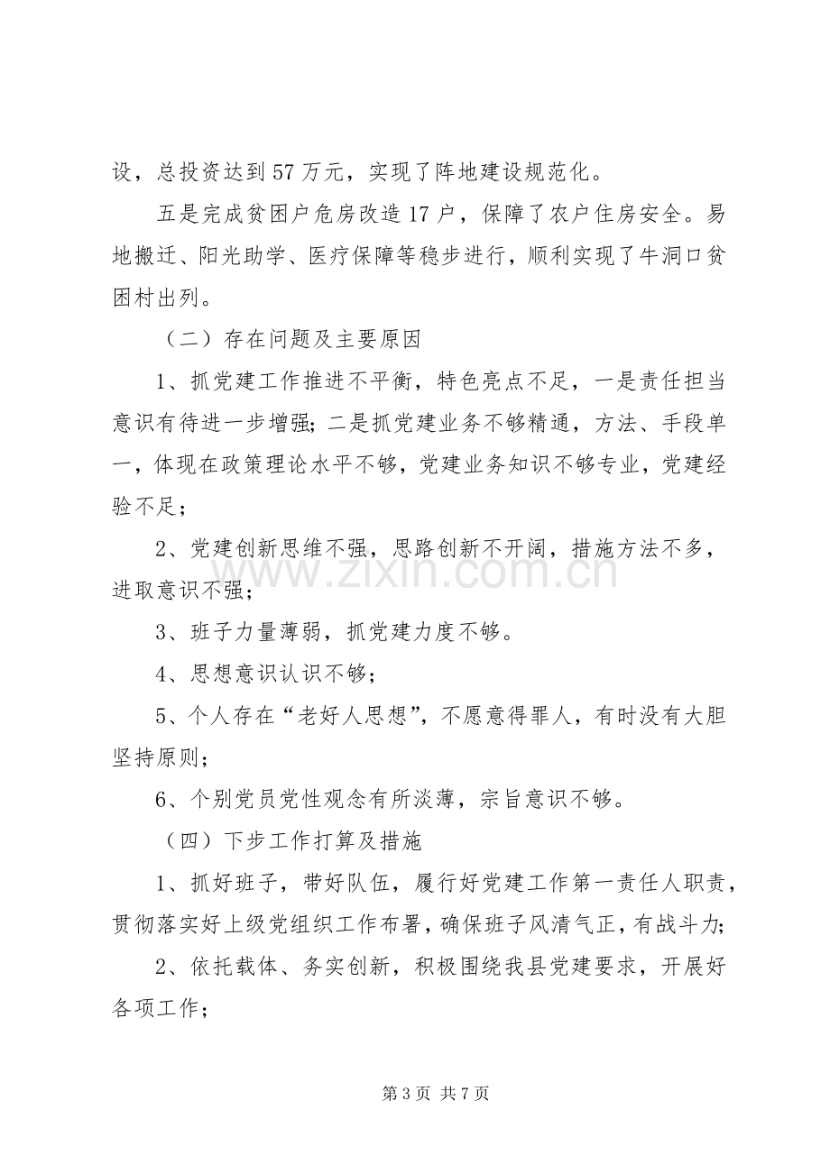 村支部书记履行抓党建工作第一责任人职责述职报告.docx_第3页