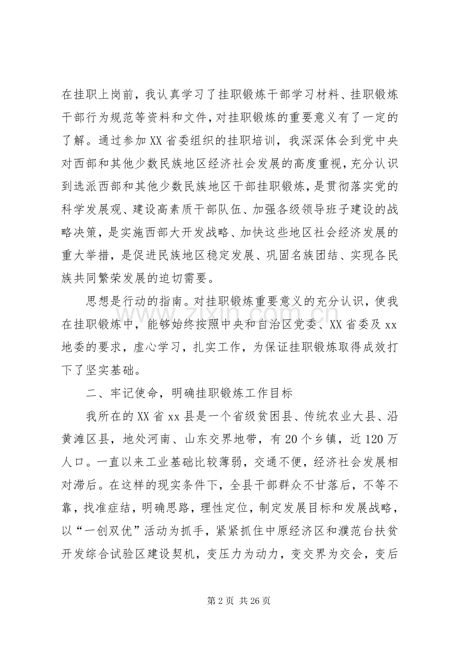 XX年信访局副局长(挂职副县长)述职述廉报告.docx_第2页