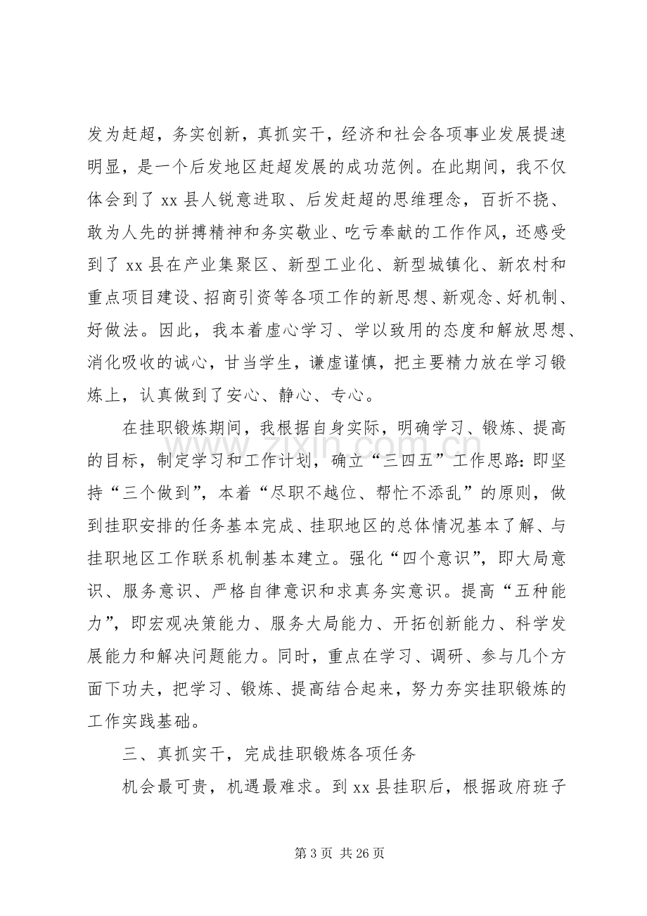 XX年信访局副局长(挂职副县长)述职述廉报告.docx_第3页