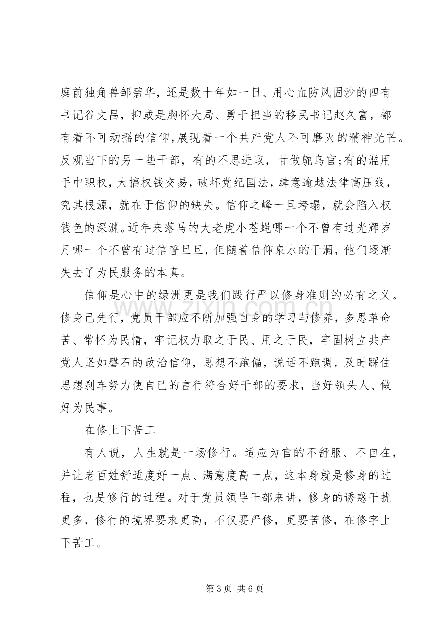 领导干部学习严以修身心得体会.docx_第3页