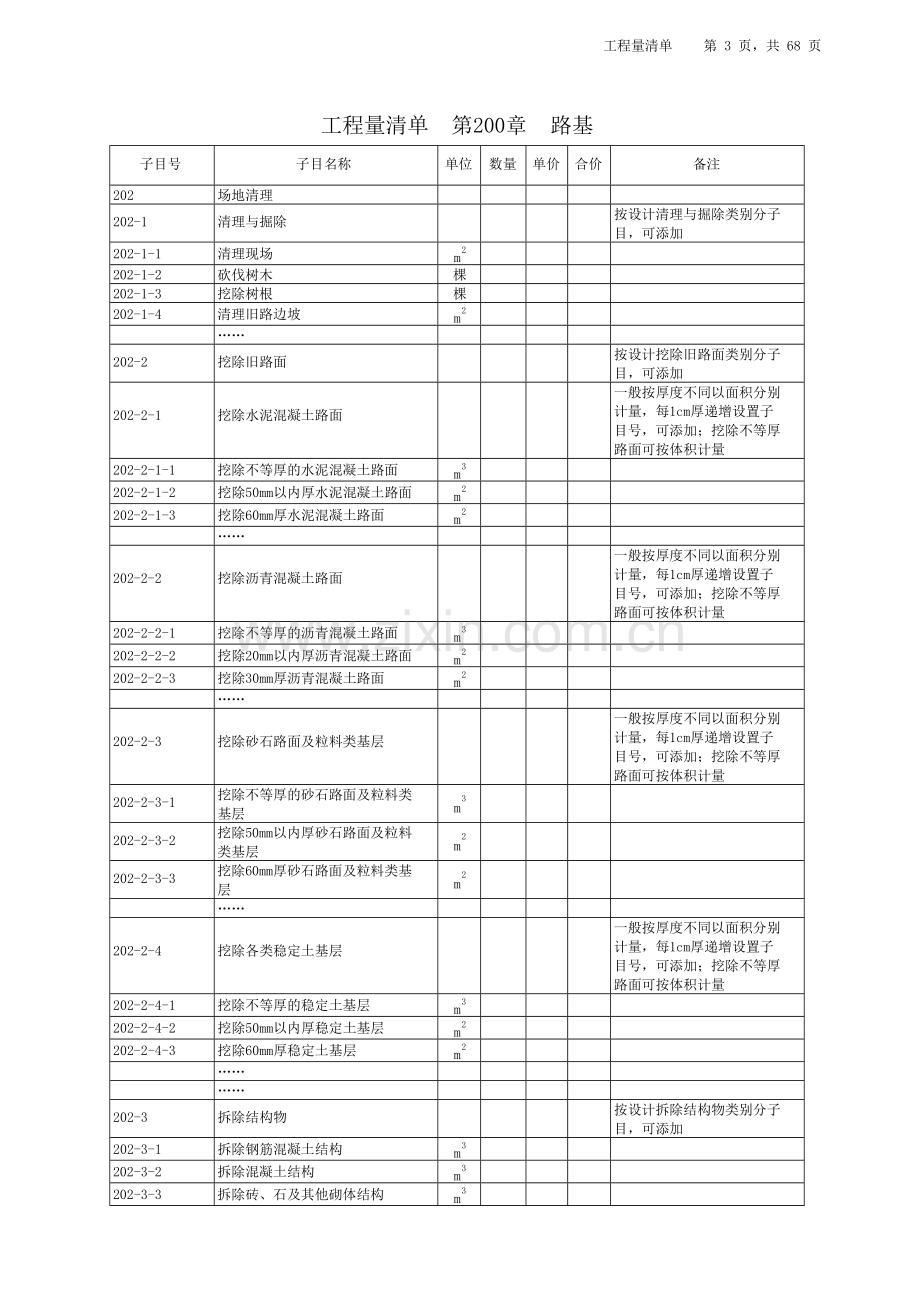 工程量清单汇总表.doc_第3页