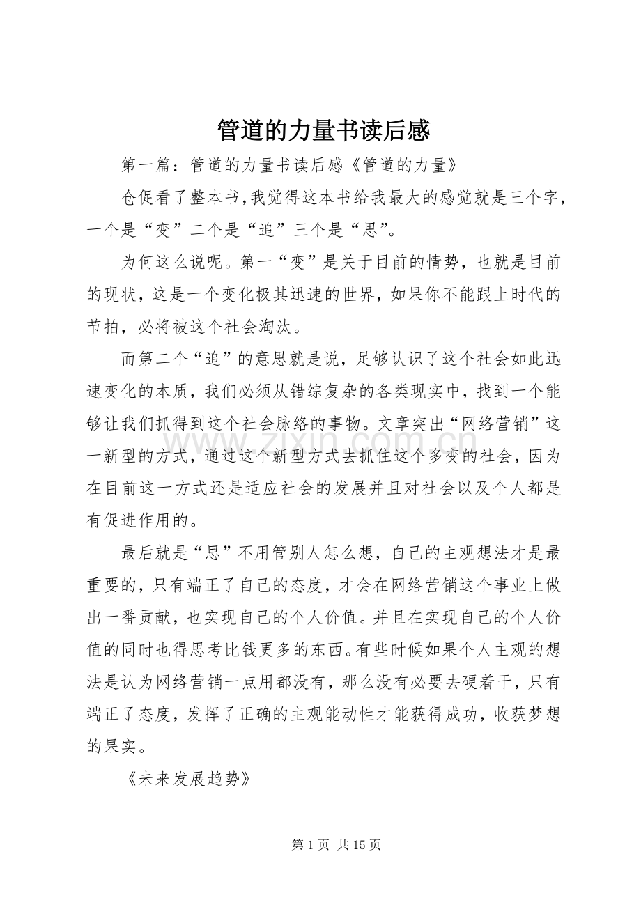 管道的力量书读后感.docx_第1页