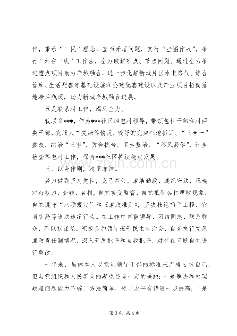 XX年乡镇领导干部个人述职述廉报告.docx_第3页